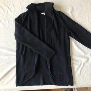 Loft large black cardigan with pockets
